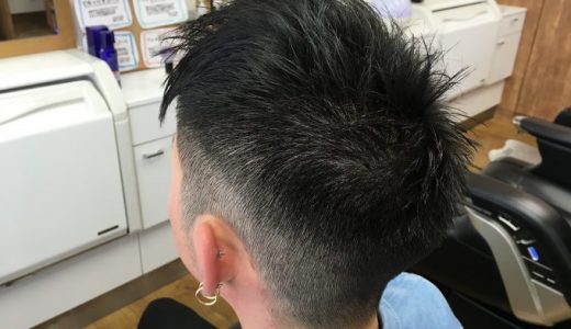 フロント長め　フェードスタイル