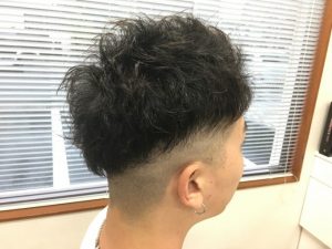 0 1mmフェード一周ツーブロック ピンパーマ 浜松市中区の床屋 Barber S Shop Hasegawa